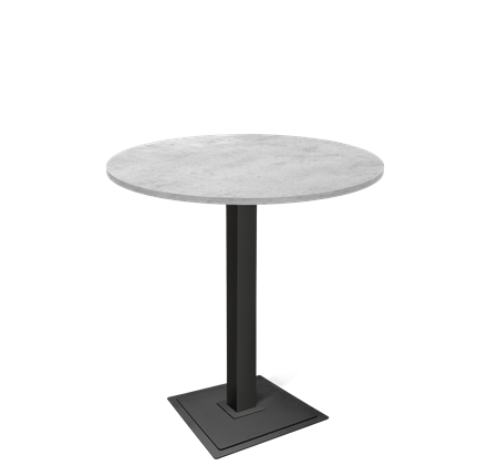 Барный стол SHT-TU5-BS1/H110 / SHT-TT 90 ЛДСП (бетон чикаго светло-серый/черный) в Ярославле - изображение