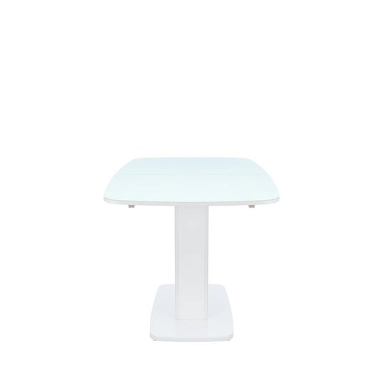 Кухонный раскладной стол Leset Денвер 1Р (Белый лак/стекло глянцевое белое) в Ярославле - изображение 4
