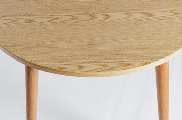 Кухонный раздвижной круглый стол Шпон Дуба 677 С д. 100 см МДФ в Ярославле - предосмотр 18
