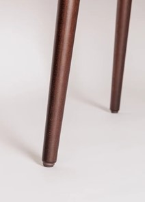 Обеденный круглый раздвижной стол Шпон Ореха д. 100 см МДФ ножки орех в Ярославле - предосмотр 5