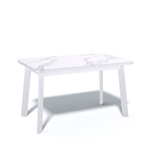 Кухонный раздвижной стол AA1200 (белый/керамика мрамор белый) в Ярославле