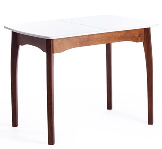 Кухонный стол раздвижной Caterina, бук/мдф, 100+30x70x75, коричневый, белый арт.15856 в Ярославле