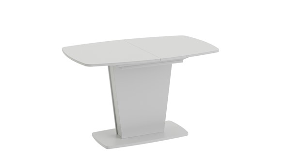 Кухонный стол раздвижной Честер тип 2, цвет Белый/Стекло белый глянец в Рыбинске - изображение