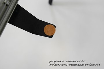 Стол раздвижной Дали-1L(ноги черные, дуб табако) в Рыбинске - предосмотр 6
