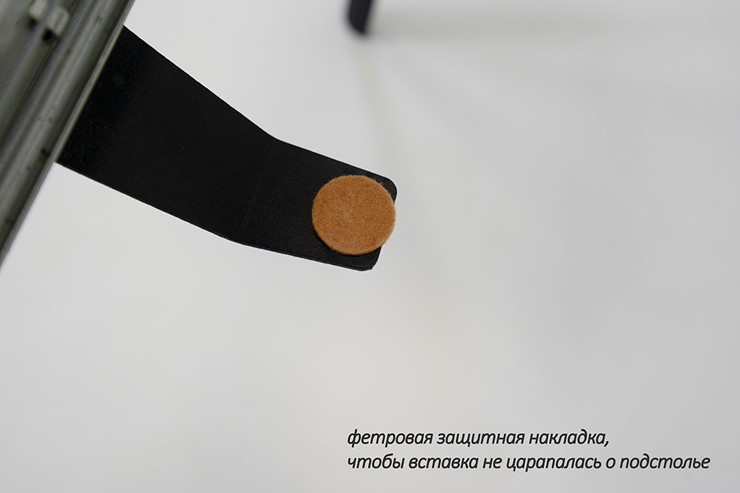 Стол раздвижной Дали-1L(ноги черные, дуб табако) в Ярославле - изображение 6