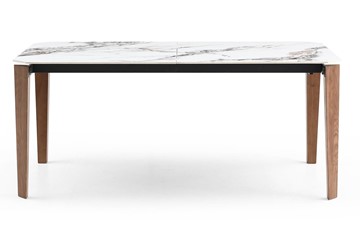 Кухонный раздвижной стол DT8843CW (180) белый мрамор  керамика в Ярославле - предосмотр