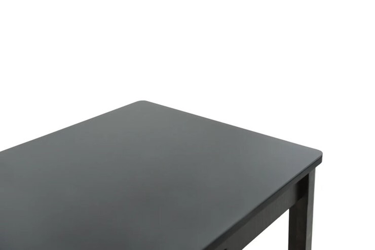 Кухонный стол раскладной Гамбург исп. 1, ноги дерево черное №14, Стекло (Коричневое) в Ярославле - изображение 12