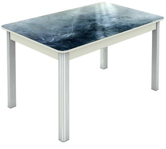 Кухонный раздвижной стол Гамбург исп. 1, ноги метал. крашеные №23 (Exclusive h158/белый) в Ярославле