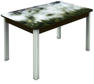 Обеденный раздвижной стол Гамбург исп. 2, ноги метал. крашеные №23 (Exclusive h010/венге) в Ярославле