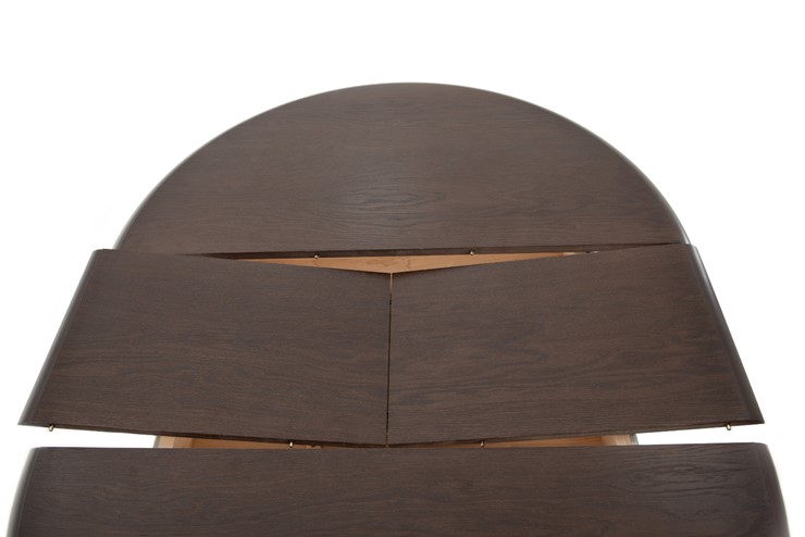 Обеденный раздвижной стол Леонардо-1 исп. Круг 1000, тон 4 (Морилка/Эмаль) в Ярославле - изображение 5