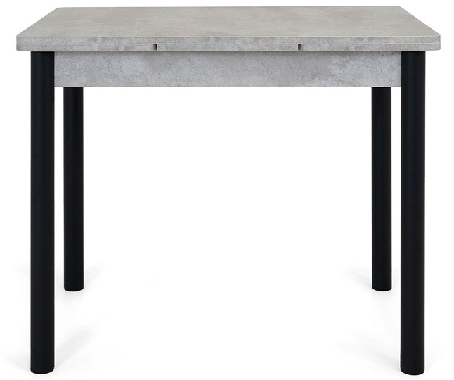 Кухонный стол раскладной Милан-2 EVO, ноги черные, светлый цемент в Ярославле - изображение 5