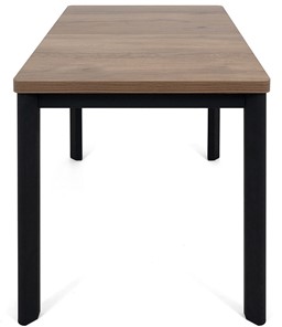 Кухонный стол раскладной Токио-2L (ноги металлические черные, дуб табако) в Ярославле - предосмотр 2