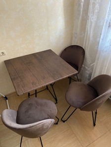 Кухонный обеденный стол SHT-TU23/H71/ТT 80 (темно-серый/палисандр) в Ярославле - предосмотр 6