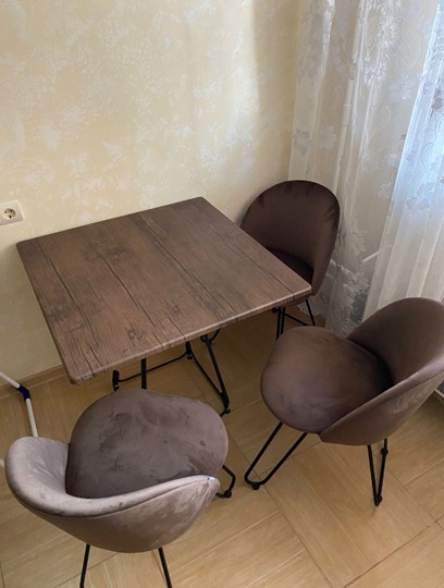 Кухонный обеденный стол SHT-TU23/H71/ТT 80 (темно-серый/палисандр) в Ярославле - изображение 6