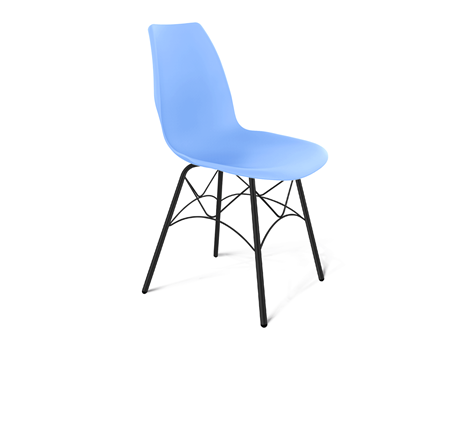 Обеденный стул SHT-ST29/S107 (голубой pan 278/черный муар) в Ярославле - изображение
