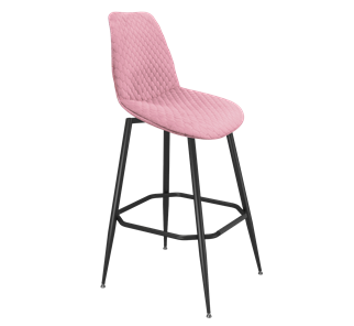 Барный стул SHT-ST29-С22 / SHT-S148 (розовый зефир/черный муар) в Ярославле