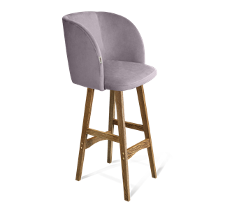Барный стул SHT-ST33 / SHT-S65 (сиреневая орхидея/дуб брашированный коричневый) в Ярославле