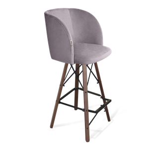 Барный стул SHT-ST33 / SHT-S80 (сиреневая орхидея/темный орех/черный) в Ярославле