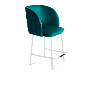 Полубарный стул SHT-ST33-1 / SHT-S29P-1 (альпийский бирюзовый/хром лак) в Ярославле