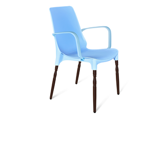 Обеденный стул SHT-ST76/S424-F (голубой/коричневый муар) в Ярославле - предосмотр