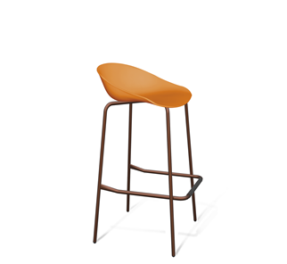 Барный стул SHT-ST19/S29 (оранжевый/медный металлик) в Ярославле - предосмотр