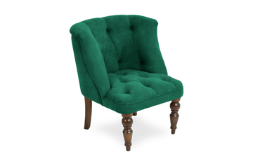 Мягкое кресло Бриджит зеленый ножки коричневые в Ярославле - предосмотр