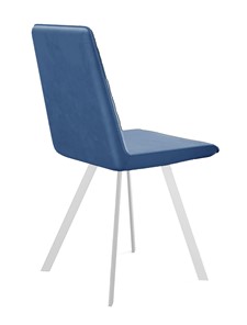 Обеденный стул 202, микровелюр B8 blue, ножки белые в Ярославле - предосмотр 2