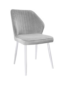 Обеденный стул 222 v08 светло-серый, ножки белые в Ярославле
