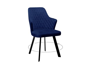 Кухонный стул 245 Поворотный синий/черный в Ярославле