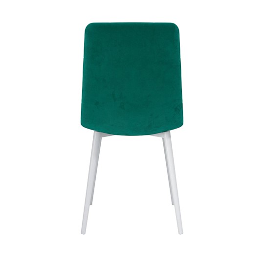 Обеденный стул Белла, велюр тенерифе изумруд/Цвет металл белый в Ярославле - изображение 3