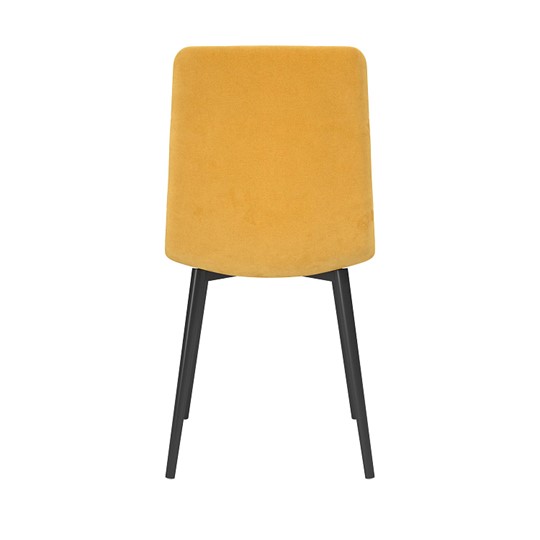 Обеденный стул Белла, велюр тенерифе куркума/Цвет металл черный в Ярославле - изображение 3