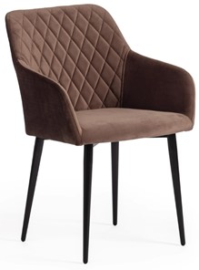 Кухонный стул BREMO (mod. 708) 58х55х83 коричневый barkhat 12/черный арт.19000 в Ярославле