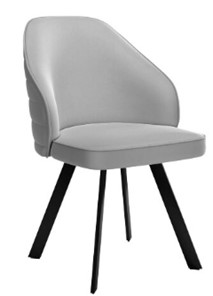 Кухонный стул dikline 276 Е28 светло-серый  ножки черные в Ярославле
