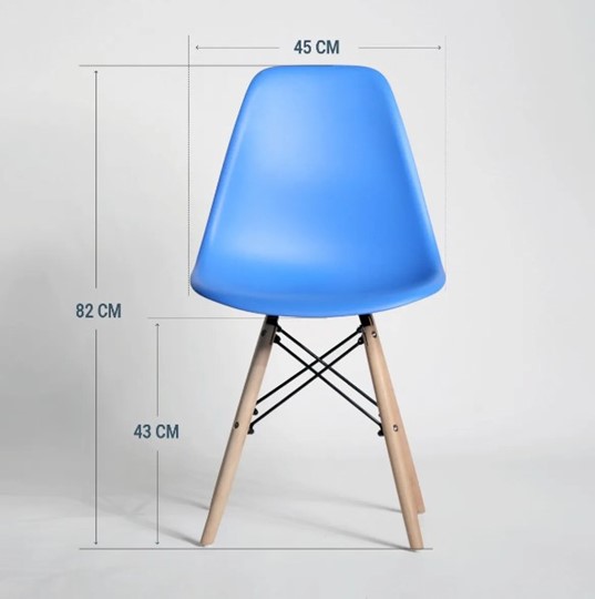 Обеденный стул DSL 110 Wood (синий) в Ярославле - изображение 1