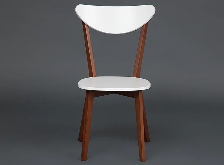 Обеденный стул MAXI (Макси), бук/МДФ 86x48,5x54,5 Белый/Коричневый арт.19583 в Ярославле - изображение 1