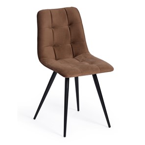Обеденный стул CHILLY (mod. 7095-1) 45х53х88 коричневый barkhat 12/черный арт.17241 в Ярославле