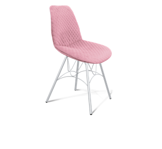 Обеденный стул SHT-ST29-С22 / SHT-S100 (розовый зефир/хром лак) в Ярославле