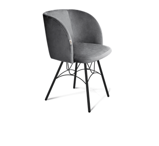 Обеденный стул SHT-ST33 / SHT-S100 (угольно-серый/черный муар) в Ярославле