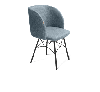 Обеденный стул SHT-ST33 / SHT-S107 (синий лед/черный муар) в Ярославле