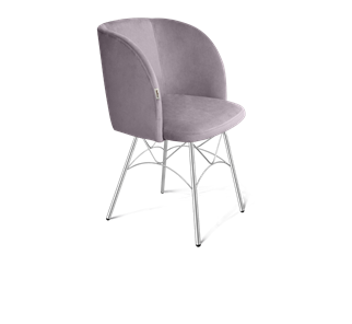 Обеденный стул SHT-ST33 / SHT-S107 (сиреневая орхидея/хром лак) в Ярославле