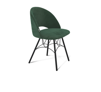 Обеденный стул SHT-ST34 / SHT-S100 (лиственно-зеленый/черный муар) в Ярославле