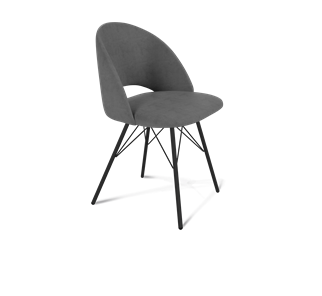 Обеденный стул SHT-ST34 / SHT-S37 (платиново-серый/черный муар) в Ярославле - предосмотр