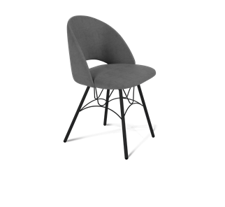 Обеденный стул SHT-ST34 / SHT-S100 (платиново-серый/черный муар) в Ярославле