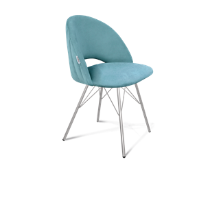 Обеденный стул SHT-ST34-1 / SHT-S37 (голубая пастель/хром лак) в Ярославле