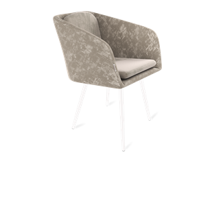 Обеденный стул SHT-ST43-1 / SHT-S95-1 (карамельный латте/белый муар) в Ярославле