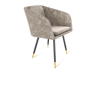 Обеденный стул SHT-ST43-1 / SHT-S95-1 (карамельный латте/черный муар/золото) в Ярославле