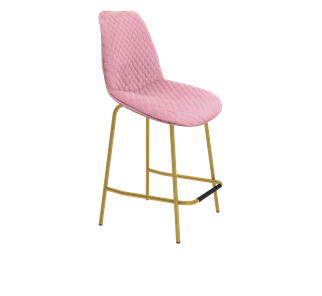 Полубарный стул SHT-ST29-С22 / SHT-S29P-1 (розовый зефир/золото) в Ярославле
