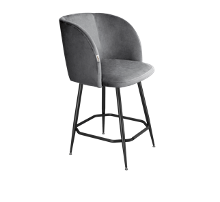 Полубарный стул SHT-ST33 / SHT-S148-1 (угольно-серый/черный муар/золото) в Ярославле