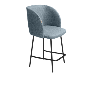 Полубарный стул SHT-ST33 / SHT-S29P-1 (синий лед/черный муар) в Ярославле
