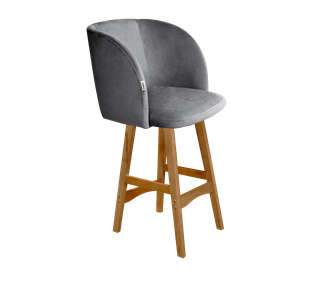 Полубарный стул SHT-ST33 / SHT-S65-1 (угольно-серый/светлый орех) в Ярославле